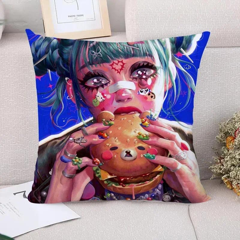 E-eunpyon Art Decorative Cushions for Sofa Cushion Covers Body Pillow Cover Pillowcases Car Decoration Pillowcase