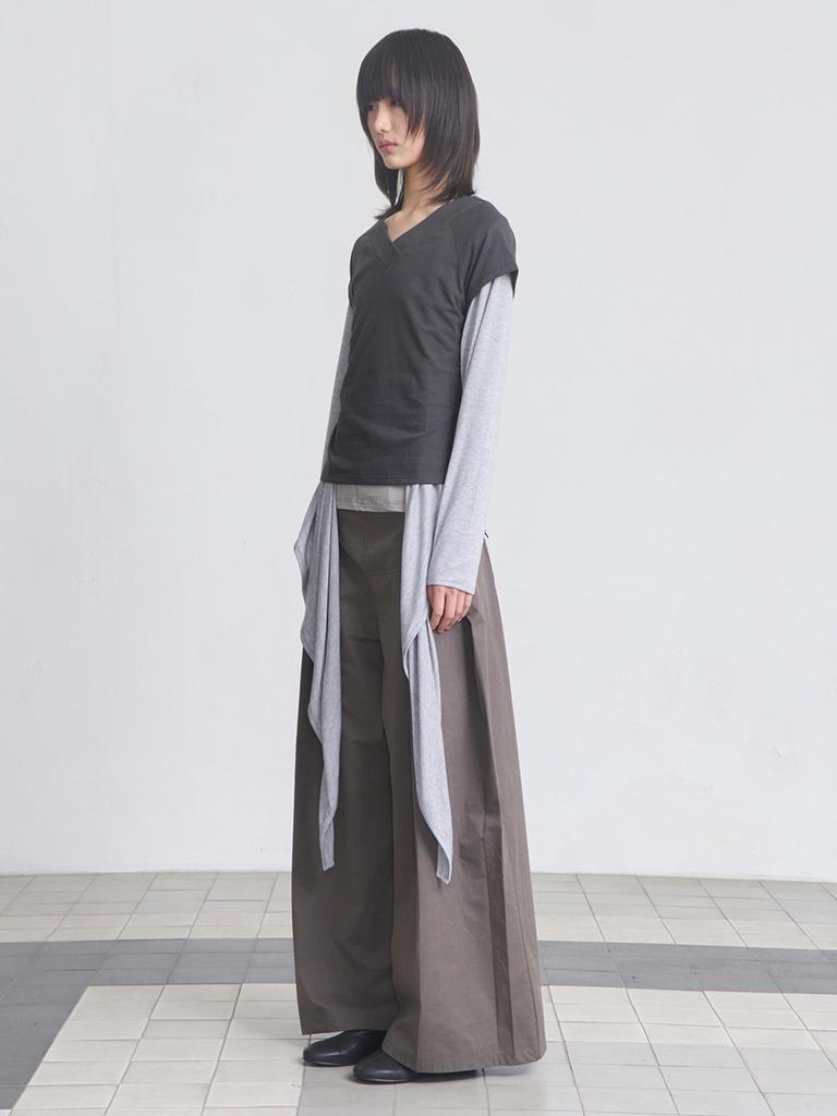 CERRIC Wing Layered Pants _ Khaki
