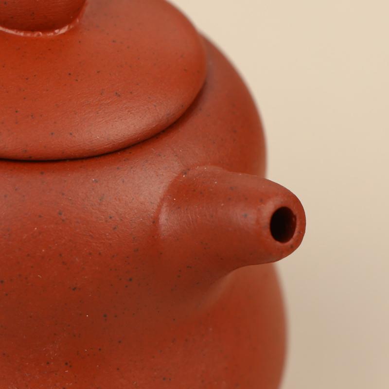 25Ml Enameled Pottery Teapot Pocket Hand Teapot Handstand Fingertip Kettle Tea Pet Dark-Red Enameled Pottery Teaset Accessories