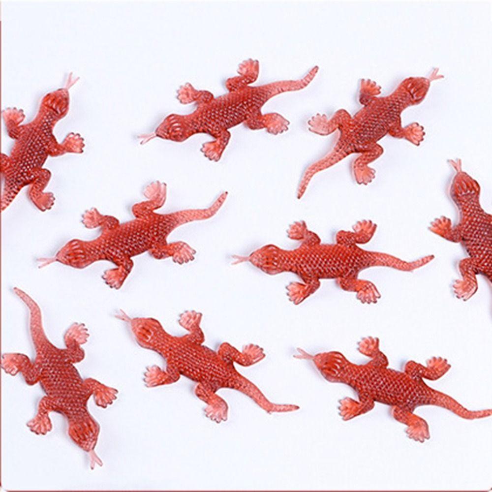 10Pcs/set Centipede Simulation Cockroach Model Simulation Fake Rubber Cockroach  Tricky Props