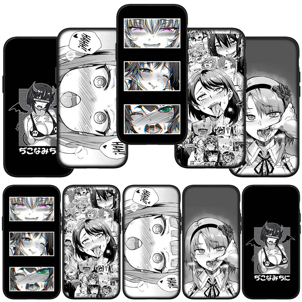 Phone Case for iPhone 17 16 15 Xiaomi Poco F8 F7 X7 X6 M8 C85 C75 Redmi Note 14 13 12 11 Pro Max A3 A4 14C 13C 15C Waifu Sugoi Ahegao Anime Girl Cover