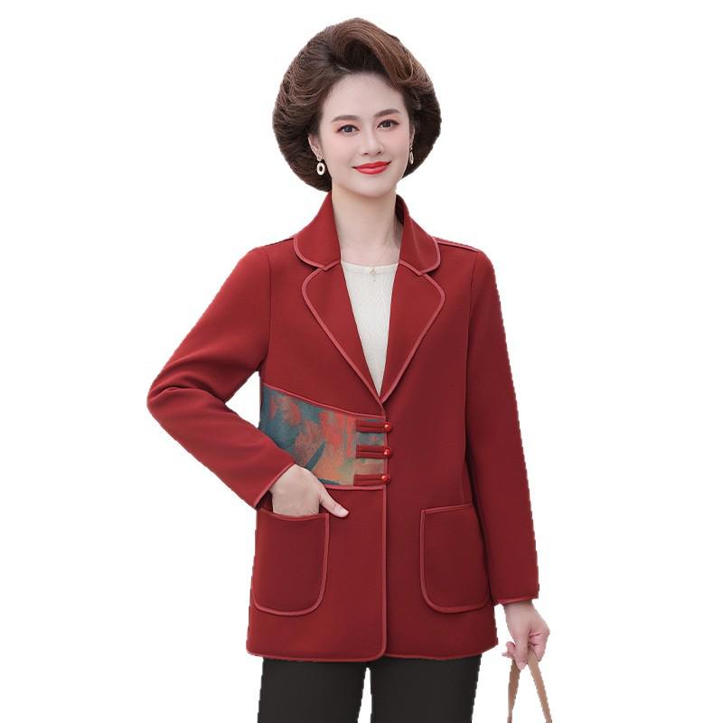 2025 Autumn National Style Jacket: Fashionable, Age-Reducing Suit for Middle-Aged & Elderly Women