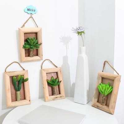 Artificial Succulent Beautiful Realistic Cute Wall Hanging Potted Simulation Succulent for Indoor