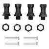 RC 12mm To 17mm Metal Wheel Extension Hex Conversion Adapter Widener 30mm for 1 10 Off Road RC Car Black