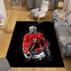 Becks Flannel Printed Carpet, Home Sofa Decoration for Living Room & Bedroom, Non‑Slip Play Flannel Floor Mat for Game Room