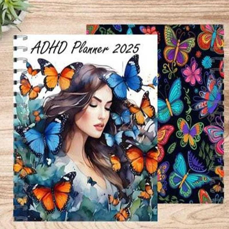 Adhd Daily Planner  Butterfly Cover Design Adhd Planner 2025 Adhd Daily Planner For Neurodivergent Adults Productivity Daily