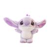 Cute Purple Alien Stitch Plush Toy Keychain With Soft Fluffy Material
