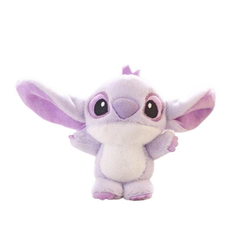 Cute Purple Alien Stitch Plush Toy Keychain With Soft Fluffy Material