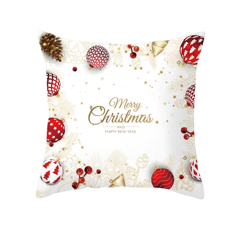 Nordic Christmas Pillowcase Christmas Ball Decoration Home Sofa Cushion Cover