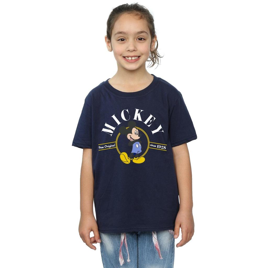 Disney Girls Mickey Mouse True Original Cotton T-Shirt