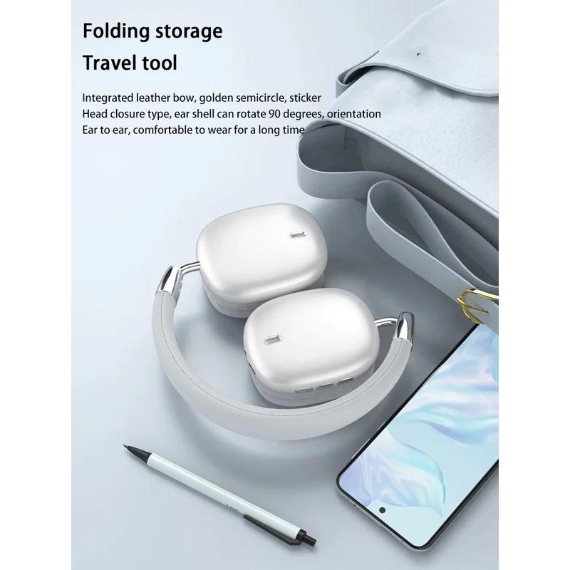 Trådløst Bluetooth-headset HiFi Stereo Subwoofer Støyreduserende Hodetelefoner Sammenleggbare Lette Ørepropper Langvarig Batteri