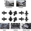 50pcs Auto Bumper Fastener 8mm Hole Rivet Retainer Push Engine Cover Car Door Trim Panel Clip Fasteners