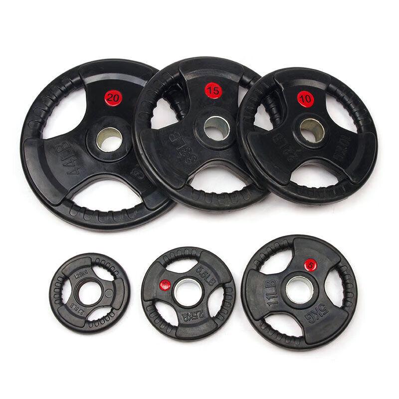 Olympic Rubber Grip Barbell Plates