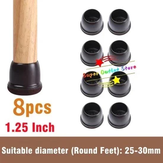 Table Chair Leg Protector Covers Thick Rubber Furniture Pads Floor Protectors Household No Scratches Reduce Noice Feet Caps Tool
