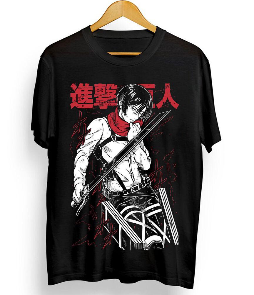 Mikasa T-shirt Attack On Titan Shirt Shingeki No Kyojin Anime AOT Shirt All Size