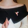 Hummingbird Badge Hard Enamel Rubber Backing Pin Jackets Backpacks Hats Lapel Brooch Nature