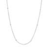 Trendy 2MM Side-Strung Bead Clavicle Chain for Women - Personalized, Cool Silver Jewelry for Summer