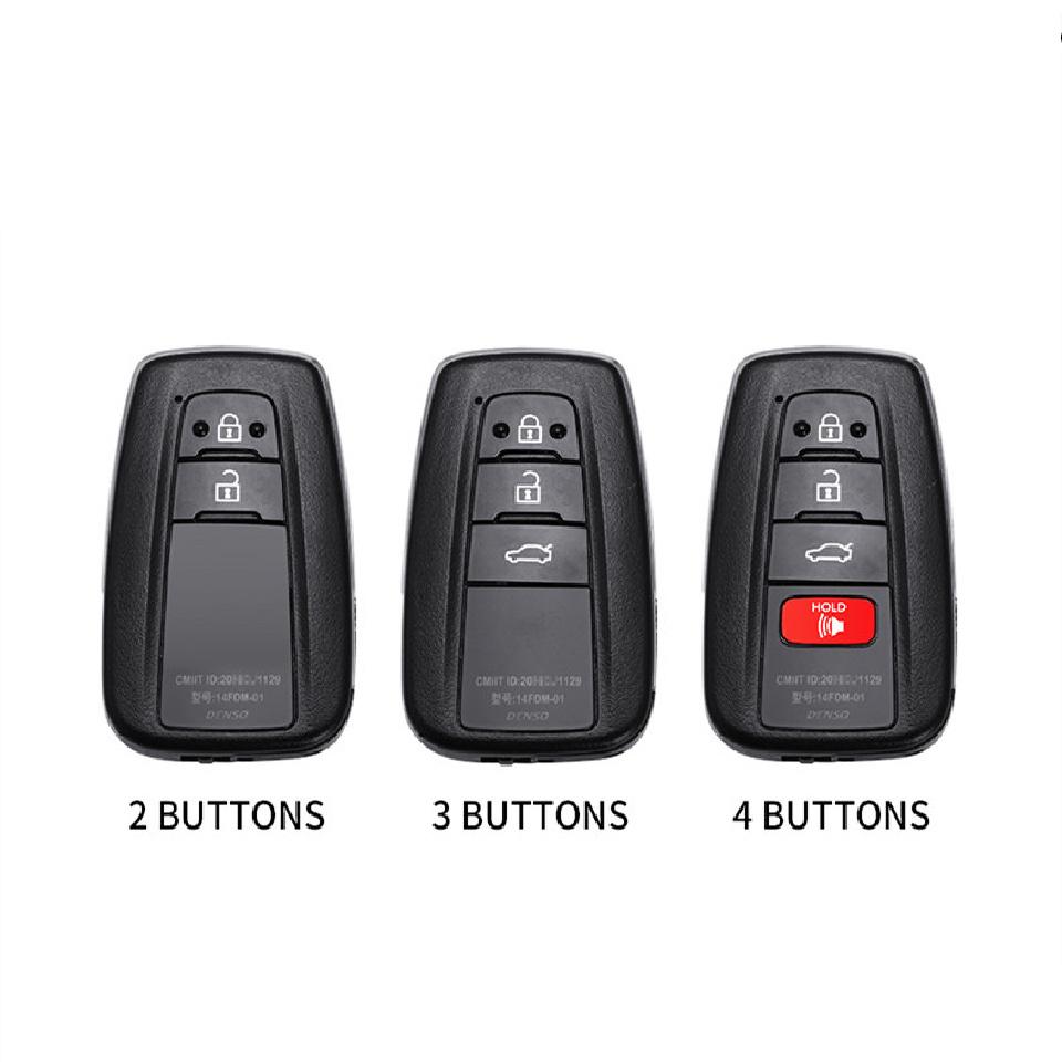 Car Key Case for Toyota Prius Camry Corolla C-HR CHR RAV4 Prado Izoa Levin Avalon 20 18 2019 2020 Zinc Shell Cover