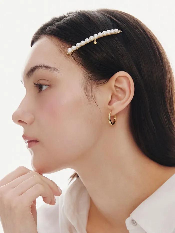 Essence (Y) Pearl Plate Slim Hair Pin Cream HL4H66465CRXXX