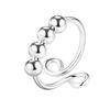 9 Piece Unisex Spinner Ring Set Adjustable Open Band Rotatable Anxiety Relief Stress Reducing Jewelry For Men And Women