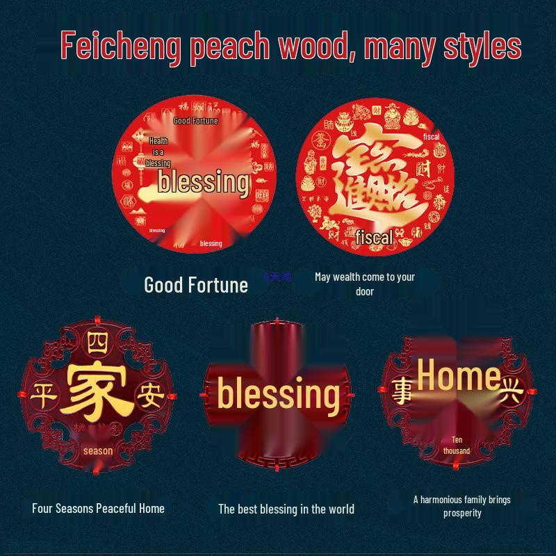 Large Chinese Knot Pendant - Fu Character Ornament for Living Room, Foyer & Entrance, New Year Decoration