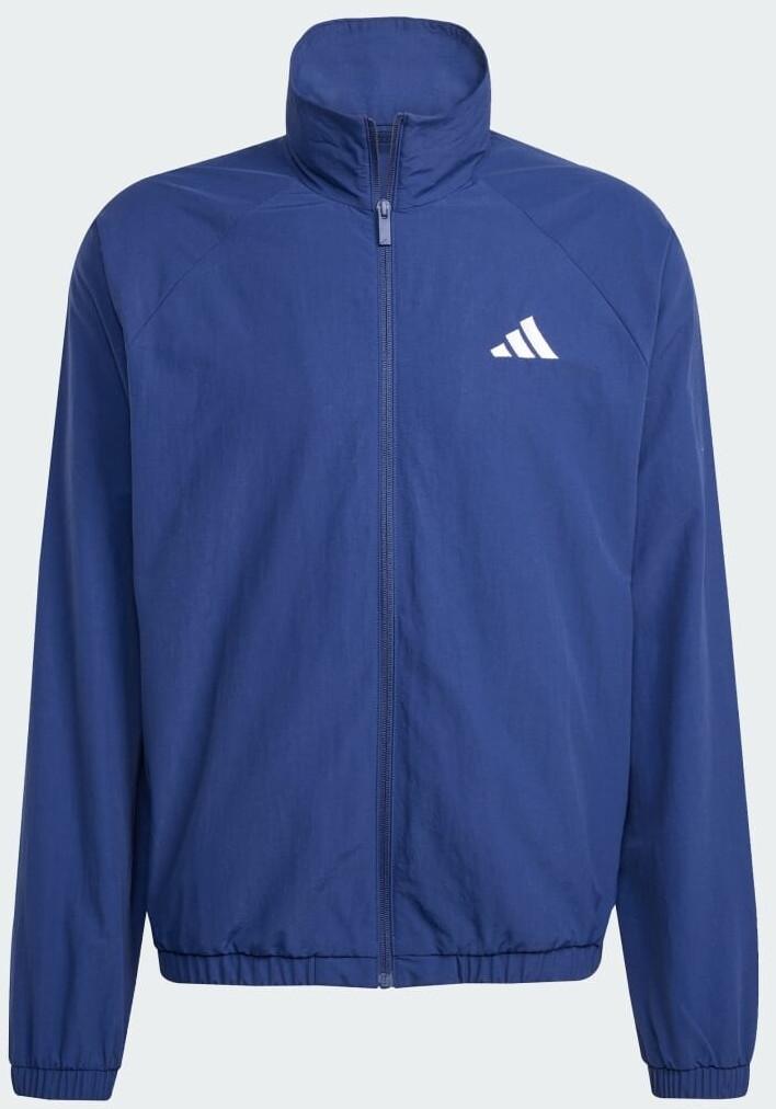 Winter Jacket Adidas Essential Windbreaker with Small Logo Navy / White (JM1773)