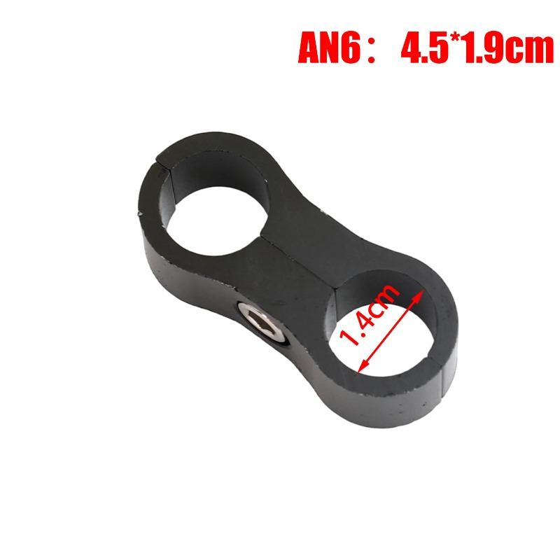Universal AN6 AN8 AN10 Cable Clamp Billet Oil Fuel Water Hose Tube Clips Seprator Divider Clamp Aluminum Line Separator Kit