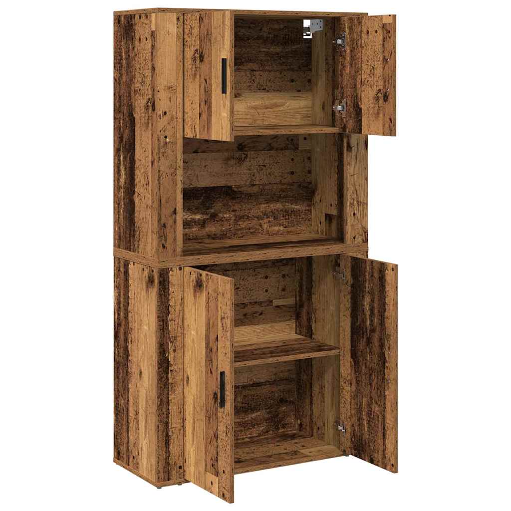 Highboard Reclaimed Wood 80 x 33 x 150 cm Engineered Wood