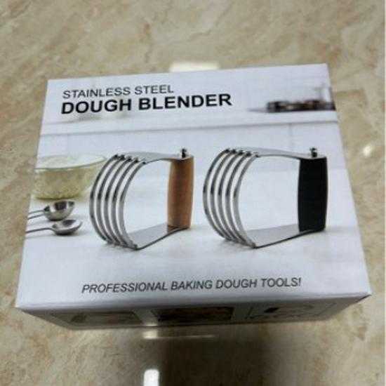 Multi-Color Stainless Steel Mixing & Cutting Tool: Flour Scraper, Mixer & Beater