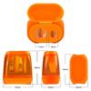 4Pcs Dual-Hole Pencil Sharpeners With Lid And Shavings Container Portable Manual Sharpener Set For Colored Pencils