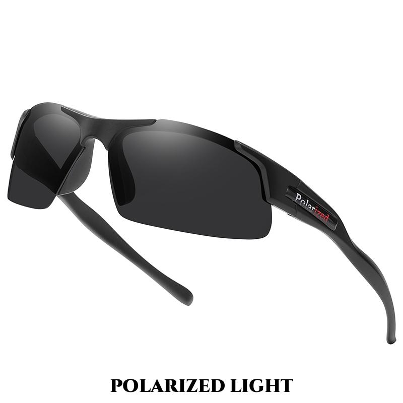 

Classic Semi-Rimless Polarized Sports Sunglasses Dreamy Multicolor Lenses for Travel Driving Fishing Cycling UV Protection Unise