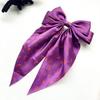 Halloween Decorative Clip Silky Satin Hair Bows for Women, Big Ribbon Bow Clips Girls, Hairstyle Accessory Oversized Long Tail Barrettes,