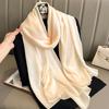 New Sunscreen Scarf for Women New Silk Satin Versatile Summer Sunscreen Silk Scarf Mother's Day Gift