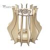 Creative Artistic Ornaments for Balcony Wooden Puzzle Flower Vase, Display Stand Flowers or Elegant Home Accents Courtyard Artificial Flowers,