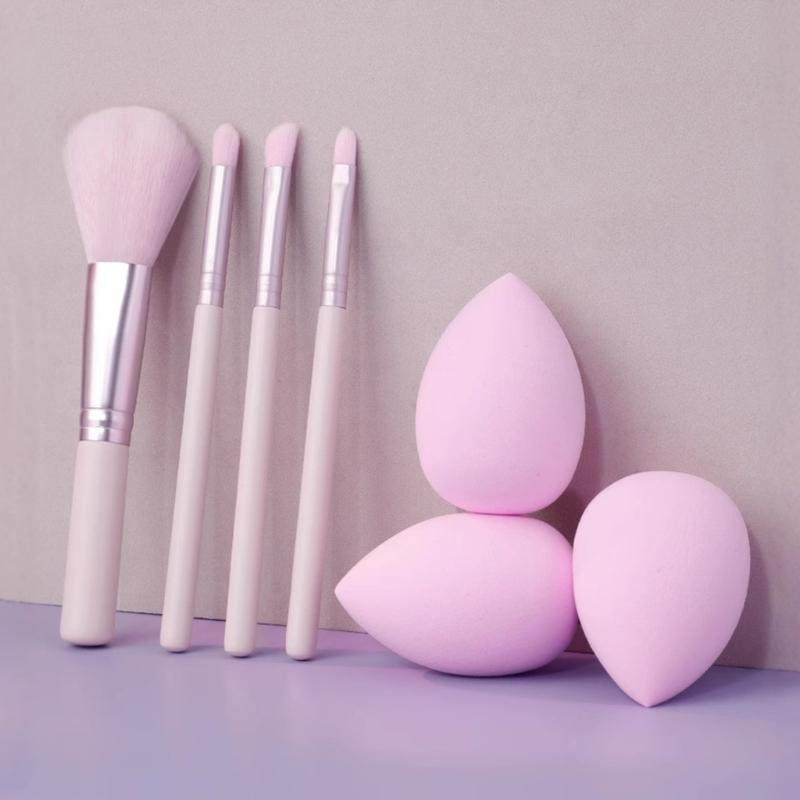 Sada štětců na make-up se 3 houbičkami na make-up pro tekutý make-up, pudry, korektory, tvářenku, aplikátor na oční stíny Dárky na Valentýna