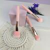 High-value Pink Soft Blush & Foundation Brush - Flame Design, Non-stick Makeup Tool