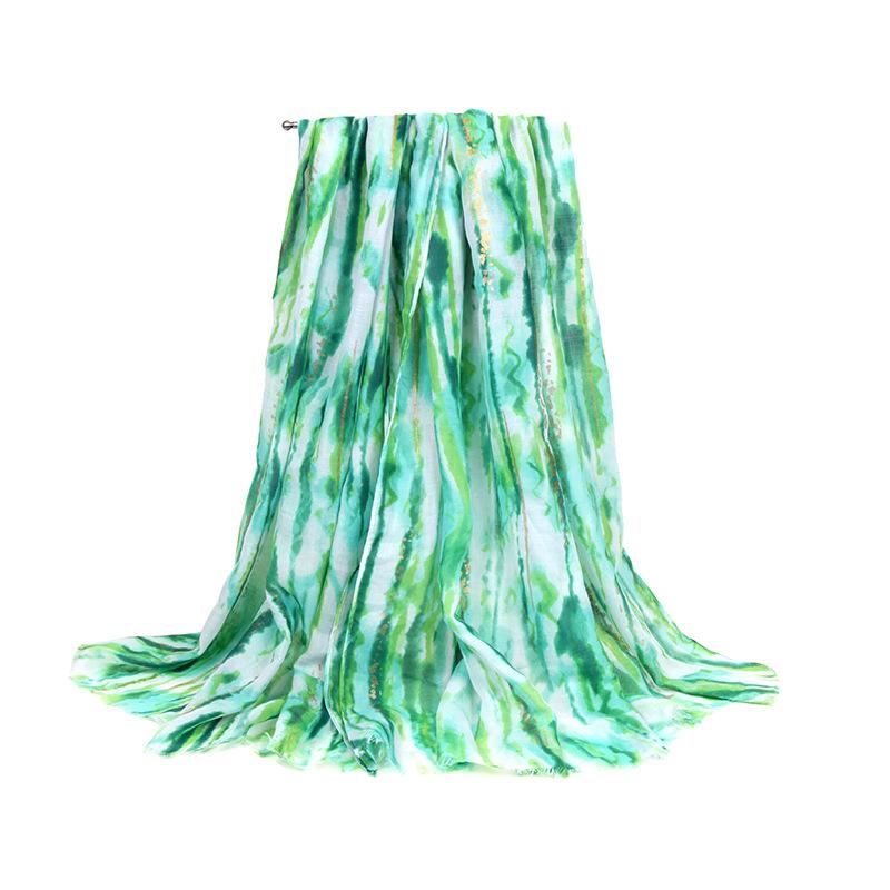 

Леди Модный Длинный Шарф Свободные Цветные Линии Летние Пляжные Платки Открытый Путешествия Солнцезащитный Атласный Шелковый Шарф