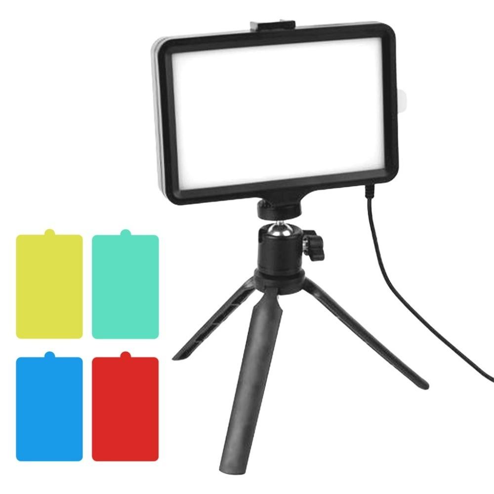 With Tripod LED Photography Video Light 4 Color Cards Photography LED Light Toning