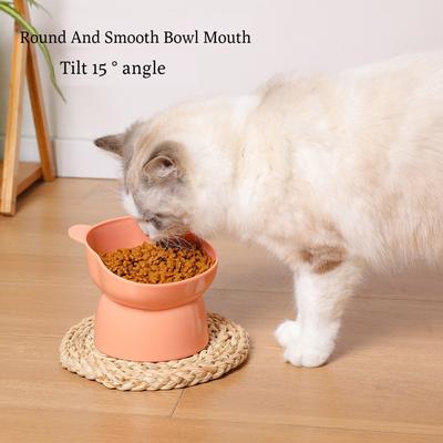 Ciotola per cibo per animali domestici, protezione per il collo con fondo alto inclinabile, ciotola per acqua anti-soffocamento per cani e gatti, forniture per l'alimentazione del cane anti-dumping