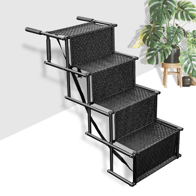 Outdoor Cross-border Car Pet Dog Ladder Step Steel Pipe Ladder Foldable Dog Ladder Portable Retractable Ladder