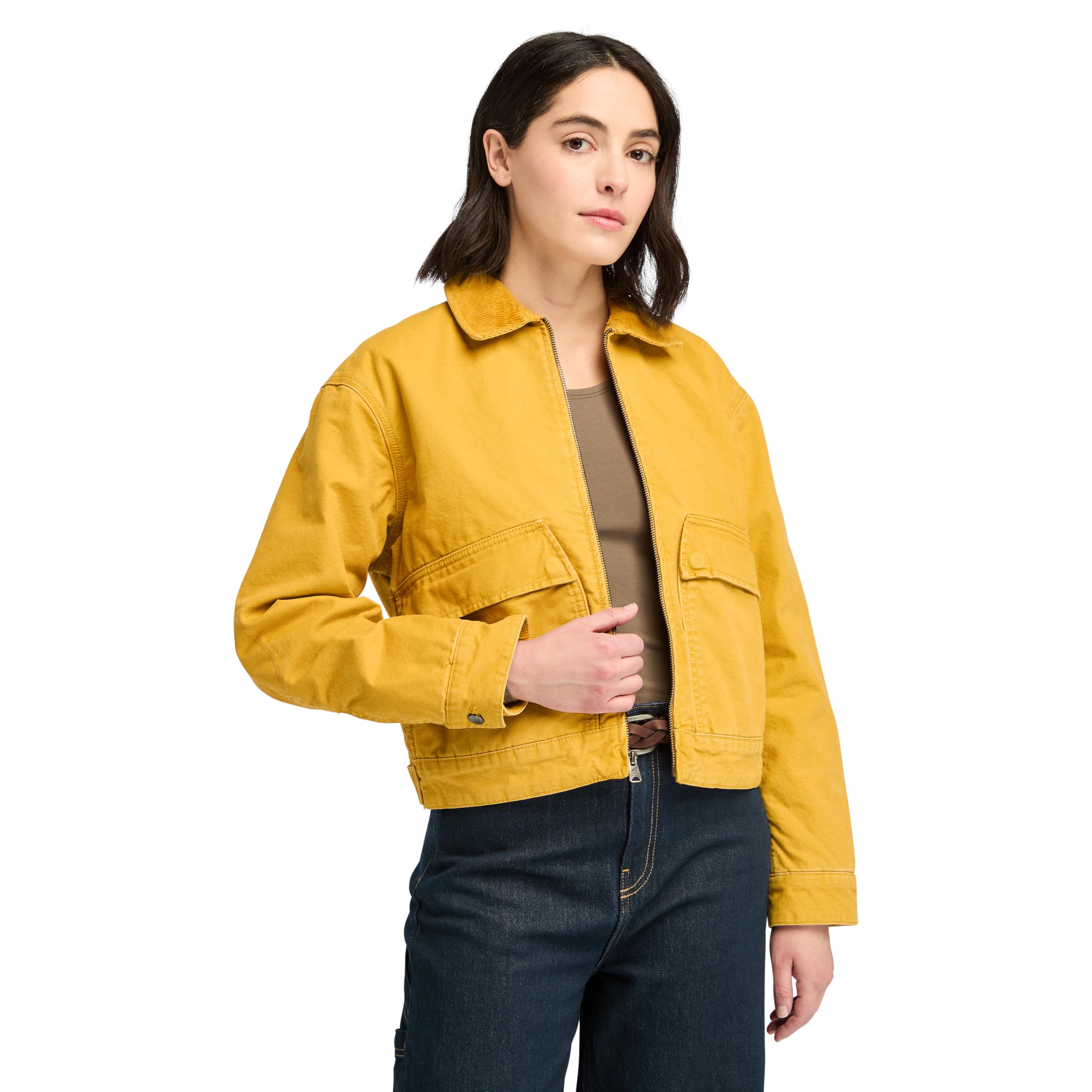 

Timberland Women s Strafford Quilted Washed Canvas Jacket, Chai Tea, Size L (TB0A5ZTFEFM1)