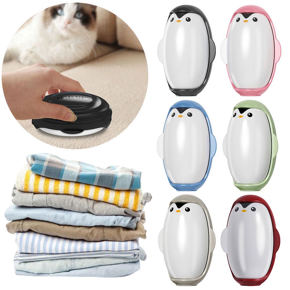 Penguin Shape Sticky Roller Washable Portable Mini Lint Roller Small Lint Remover Roller Suitable for Pet Hair Clothing Cleaning