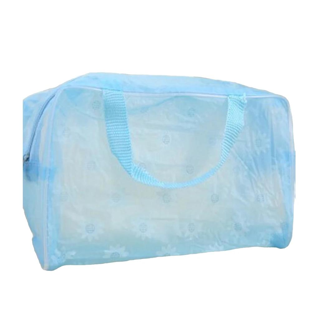 3PC Transparent Waterproof Portable Makeup Bag Toiletry Travel Makeup Cosmetic Wash Toothbrush Pouch Organizer Storage Bag