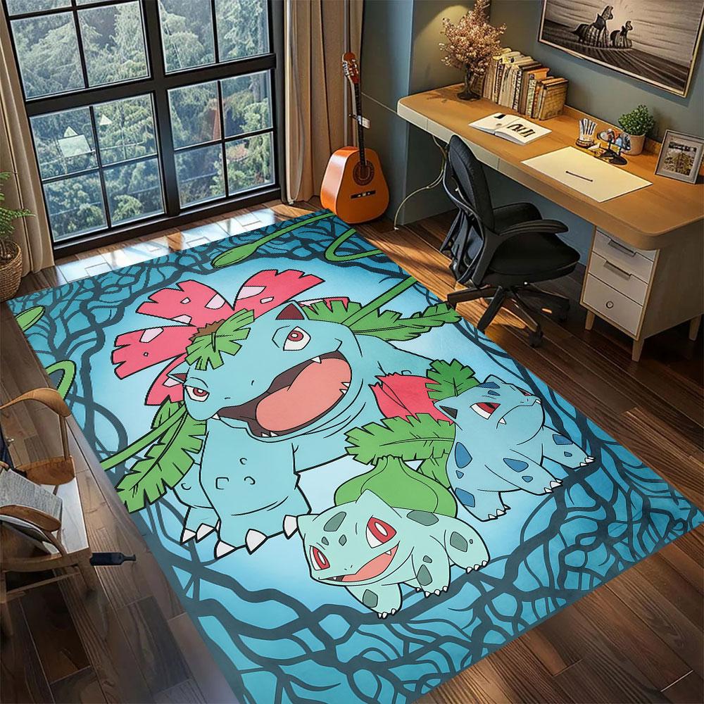 

PokeMon anime character Carpet for Living Room Bedroom Home Decor Cool Movie Mat Play Floor Mat 60x90cm