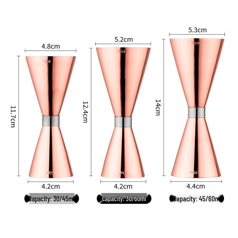 ZISIZ Stainless Steel Cocktail Jigger