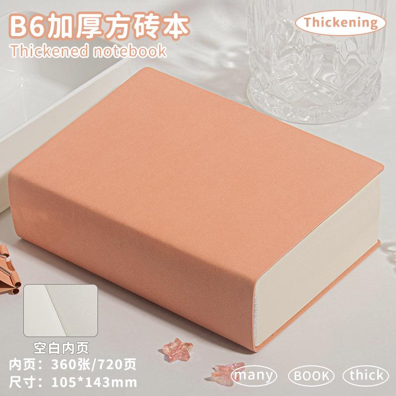 720 page thick notebook small square B6 blank sketchbook minimalist sketchbook art student portable drawing book