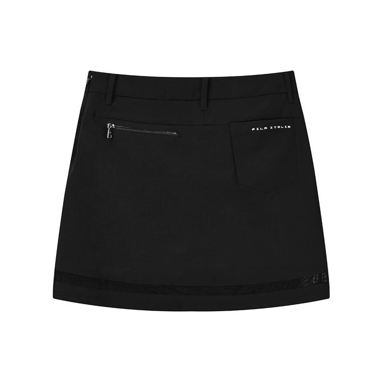 New FILA Casual Short Skirts Women's Pitch Black A11W135321F-BK