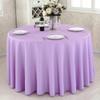 Solid Round Polyester Tablecloth for Wedding Banquet Birthday Party Holiday Celebration Hotel Event Decoration