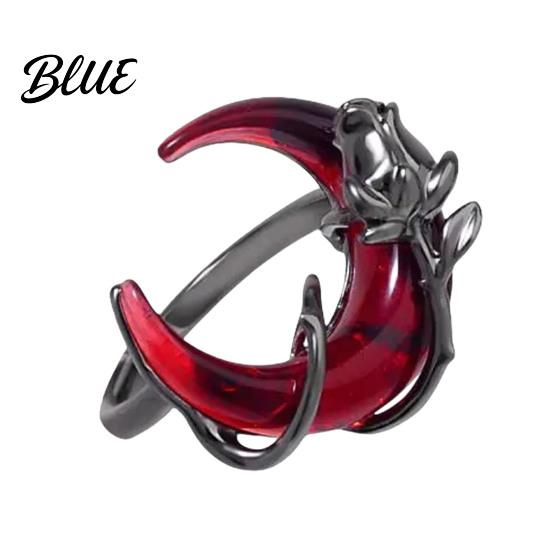 Ring Drop Earrings Asymmetric Tassel Design Moon Crowd-pleasing Decor Finger