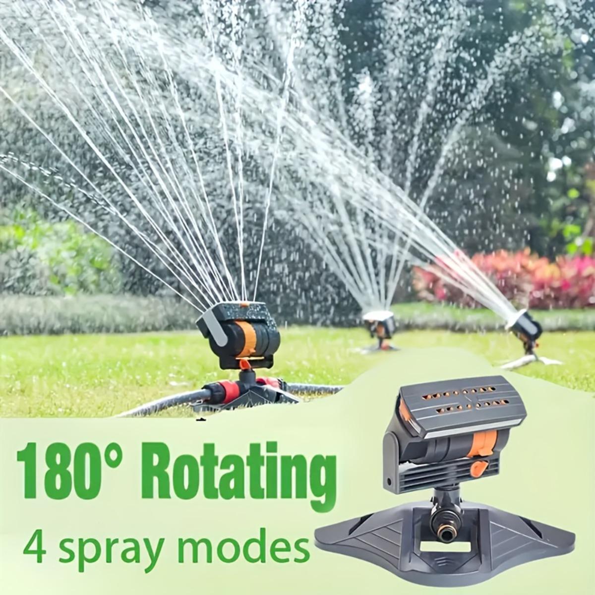 

1 Garden Sprinkler with 16 Nozzles, 180 ° Rotatable Adjustable Head, Automatic Irrigation System, Wide Coverage, Watering Lawns and Gardens Automatic rocking nozzle
